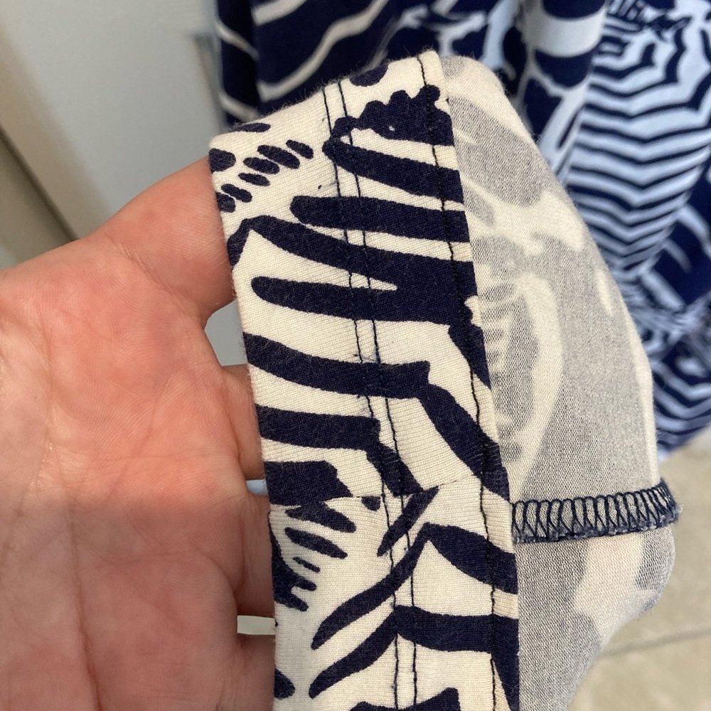 Lilly Pulitzer maxi navy and white umbrella dress - Picture 3 of 11